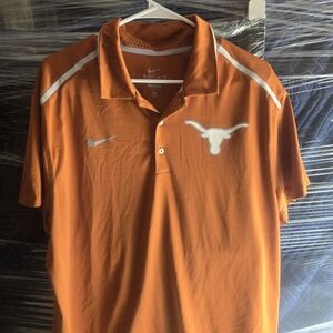 Nike Orange Polo Shirt with Longhorn Logo